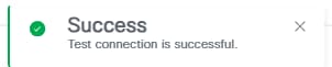 Success Notification Confirming that the Test Connection to vCenter is Successful