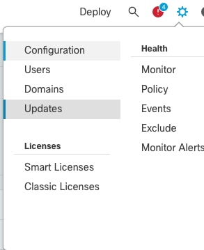 select updates from drop down list