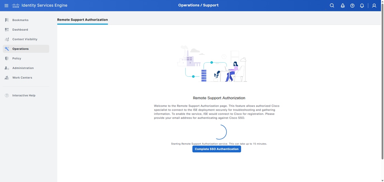 After entering Email, button appears to Complete SSO Authentication