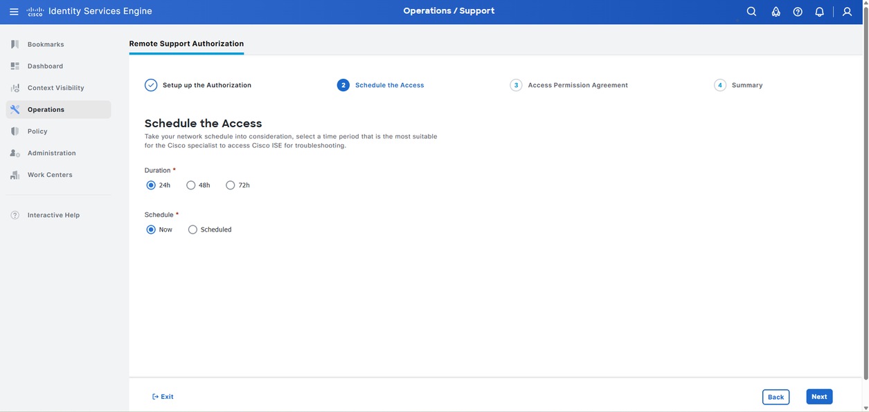 Second Page of Authorization Creation