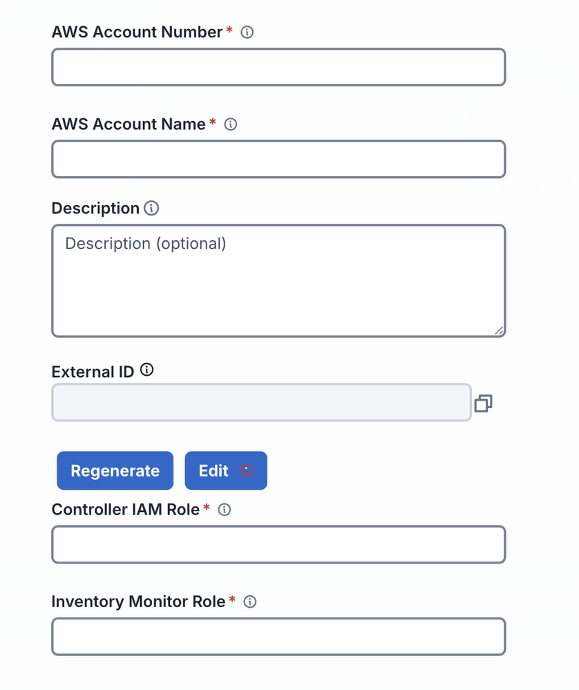 Enter Values in MCD Account