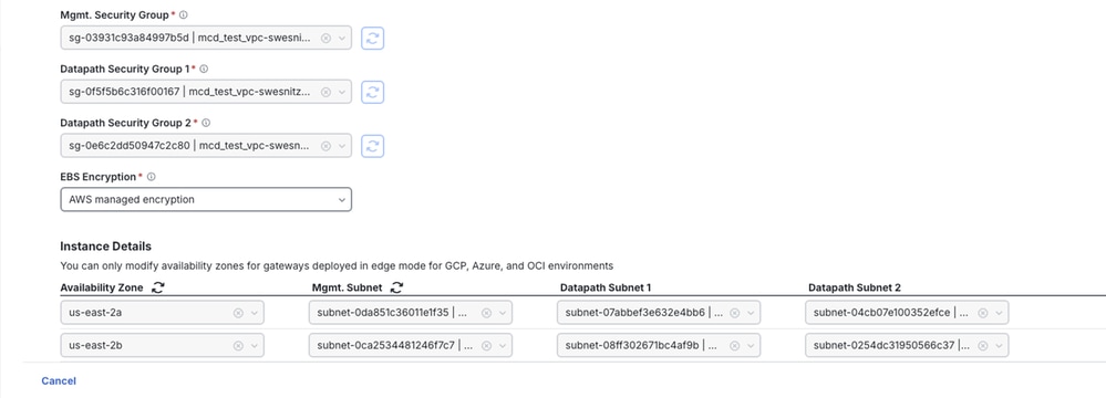 Configure Management Security Group