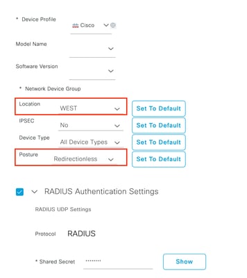 Network Device configuration