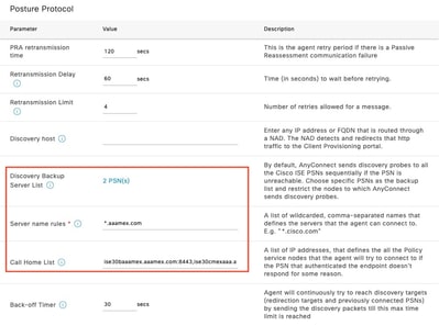 Posture Protocol Configuration in Agent Posture Profile