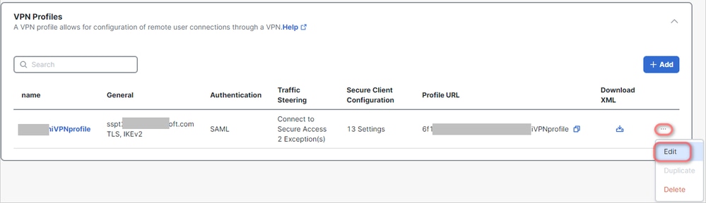 Secure Access - RA VPN Policy