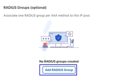 الوصول الآمن - مجموعات RADIUS