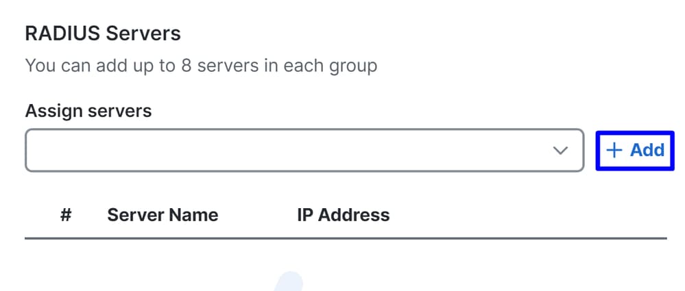 Secure Access - Radius Servers