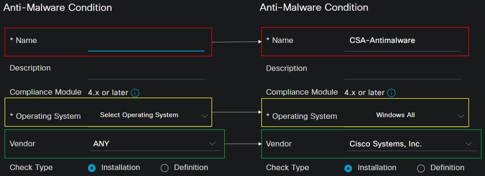 ISE - Status - Anti-Malware-Bedingungen 2