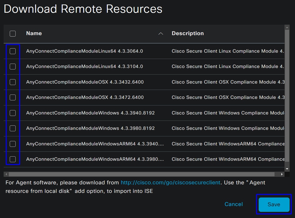 ISE - Download risorse remote