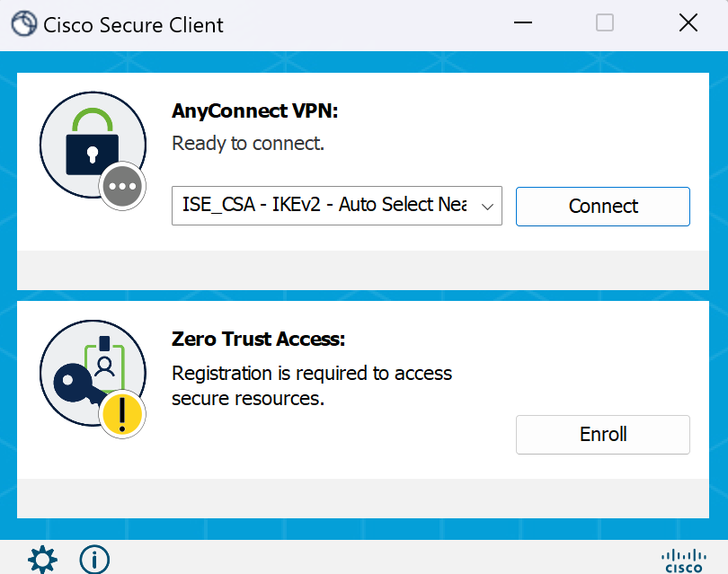 Secure Client - Connessione