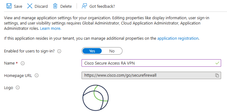 Rename the Application