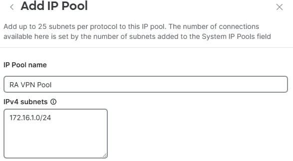 Config of IP Pool - Part 2