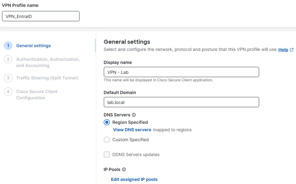 VPN Profile config - Part 1