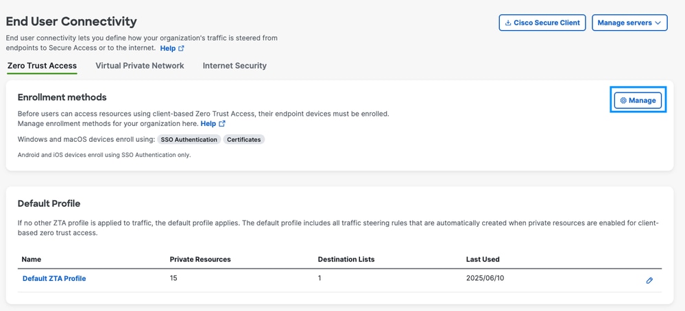 End User Connectivity