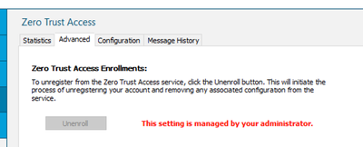 auto-enrollment message
