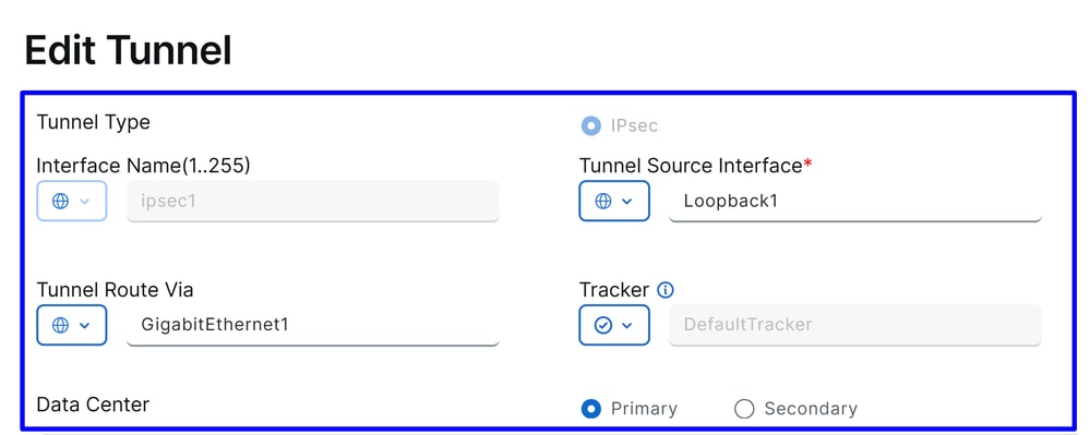 SDWAN - TUNNEL CONFIGURATION 5