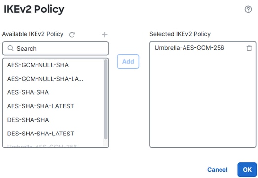 IKEv2 Policy