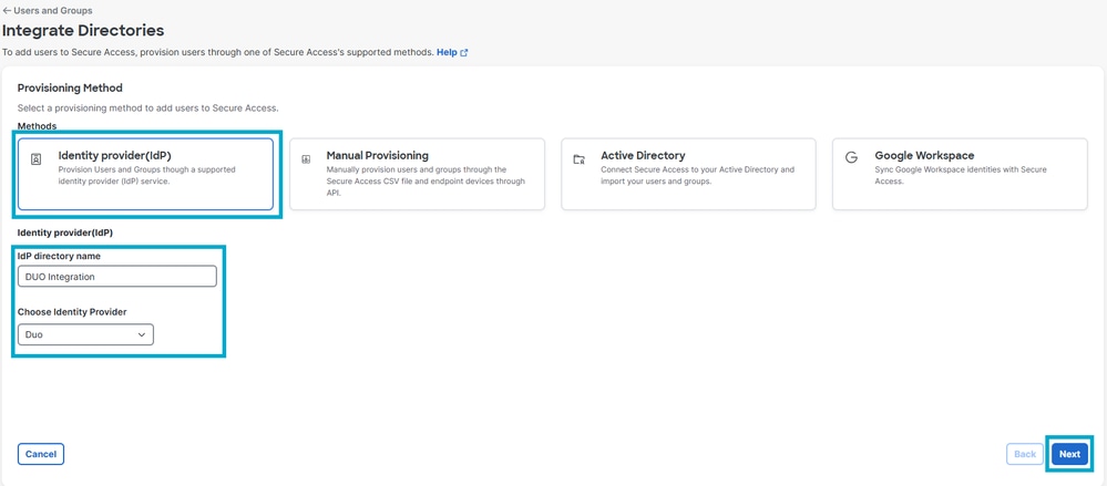 Directory Configuration