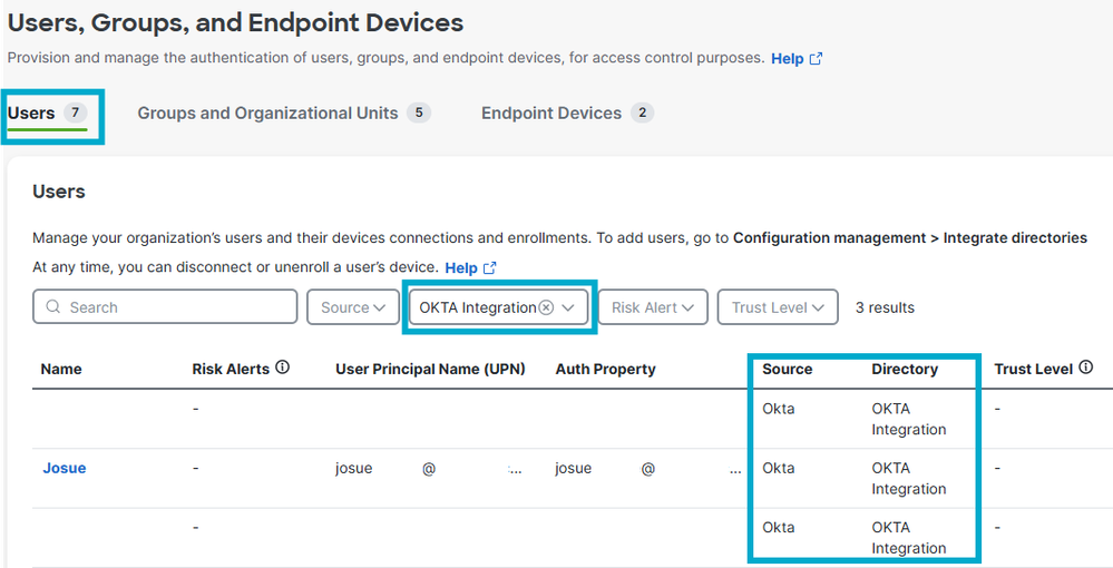 Verify Users in CSA