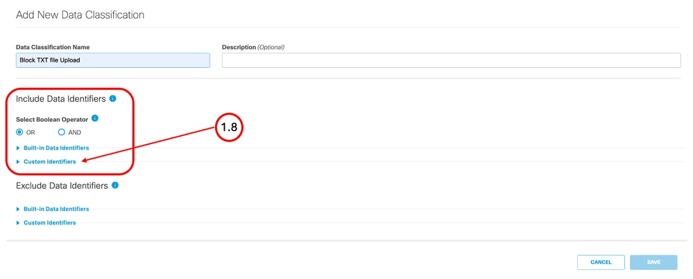 Image - Configure the Data Classification