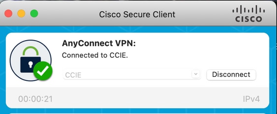 AnyConnect VPN Connected