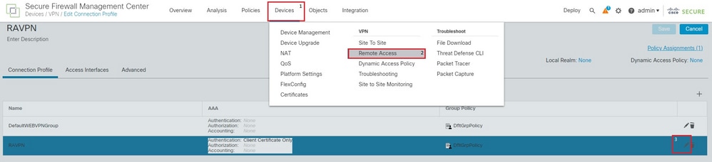 FMC Devices RA Navigation