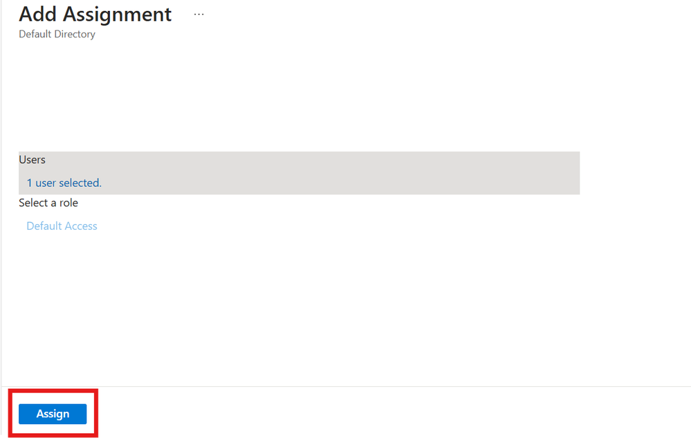 Test 1 User Assign