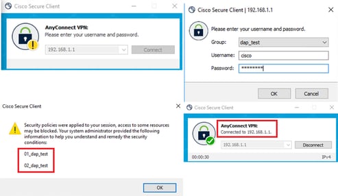 Cisco Secure-clientverbinding