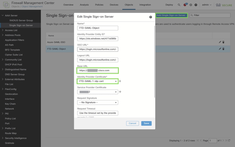 SAML Configuration