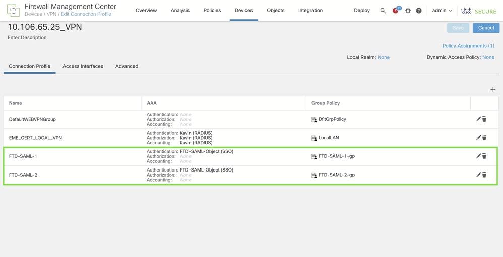 SAML Configuration