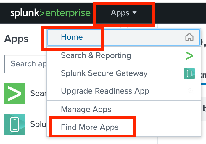 Navigate to Home to Find More Apps
