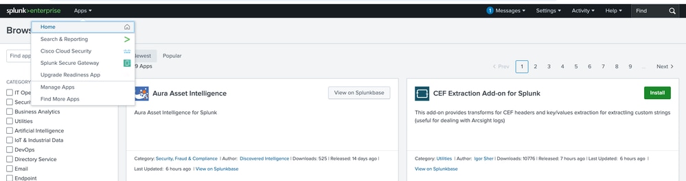 Installation of Cisco Security Cloud Application