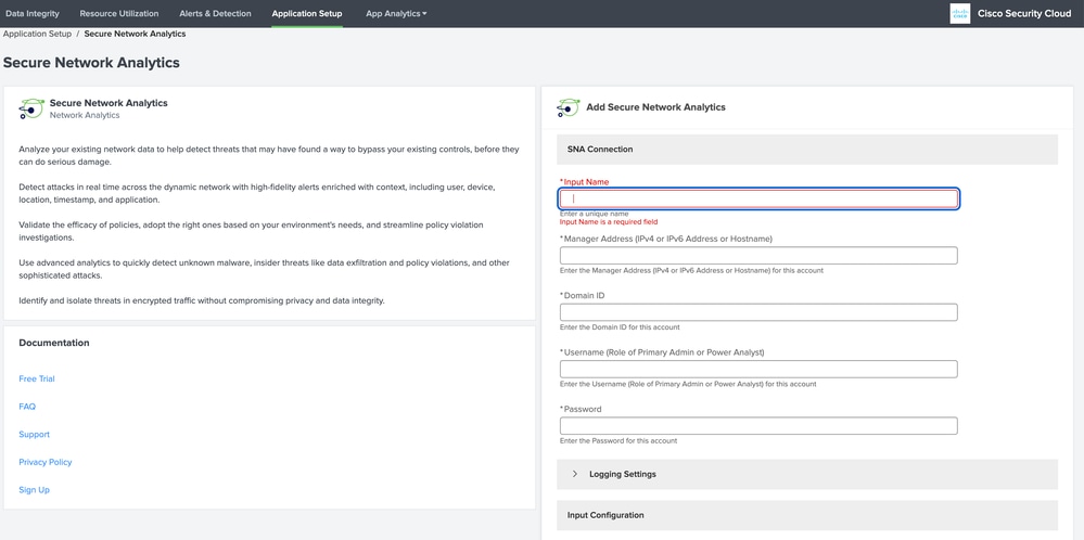Configuration Page