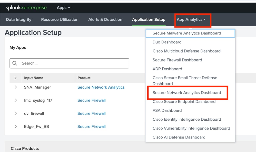 Select Secure Analytics Dashboard