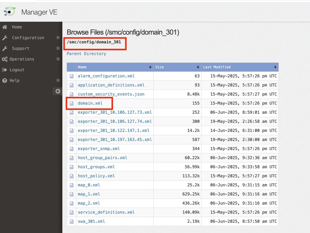 Open domain.xml