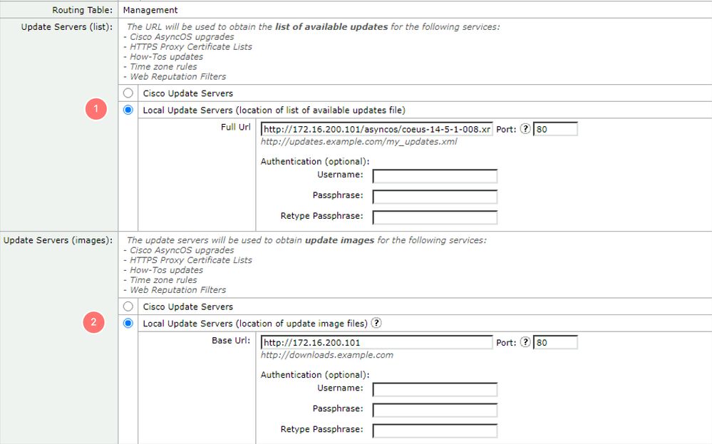 GUI input fields