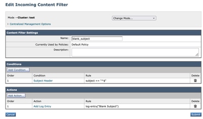 Content Filter Example