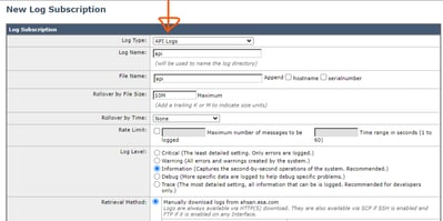 New Log Subscription