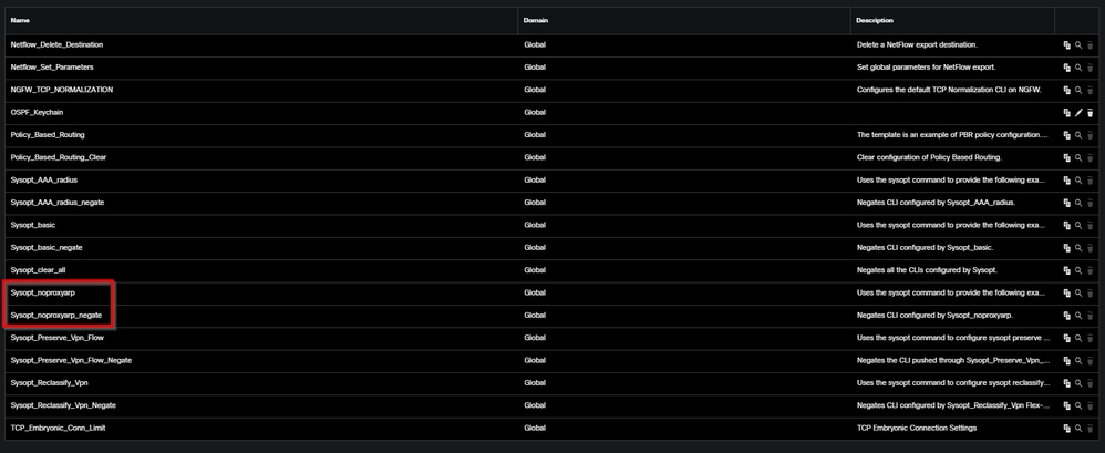 Navigate to FlexConfig