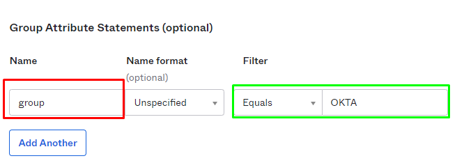 OKTA Group Attribute Statements