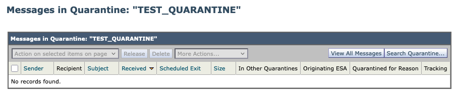 Quarantine New Results