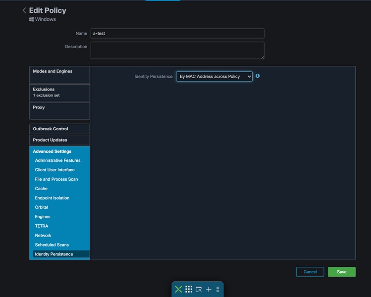 Cisco Secure Endpoint - By Mac Address across Policy