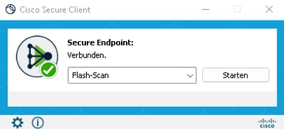 Cisco Secure Client GUI in German
