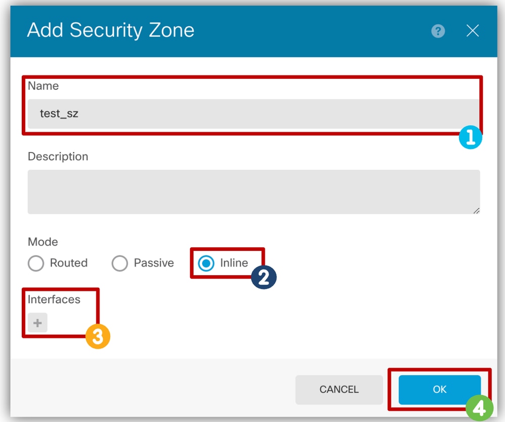 Configure Security Zone