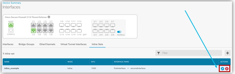 Edit and Delete Inline Sets