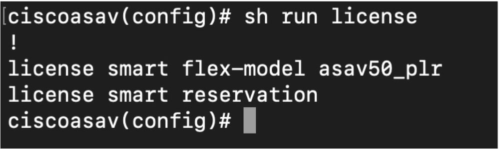 Verify License Commands Saved in Running Configuration