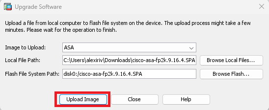 Click Upload Image