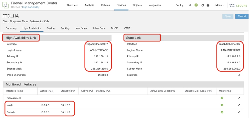 FTD High Availability Detail