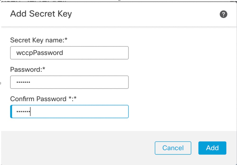 Add User-defined Secret Key