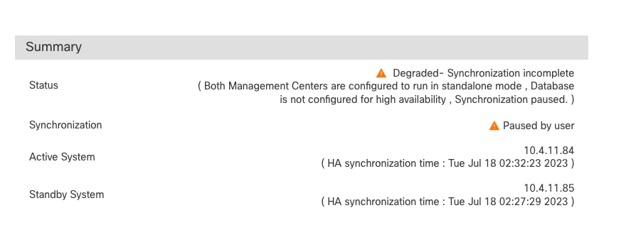 Synchronization status should be Paused per user